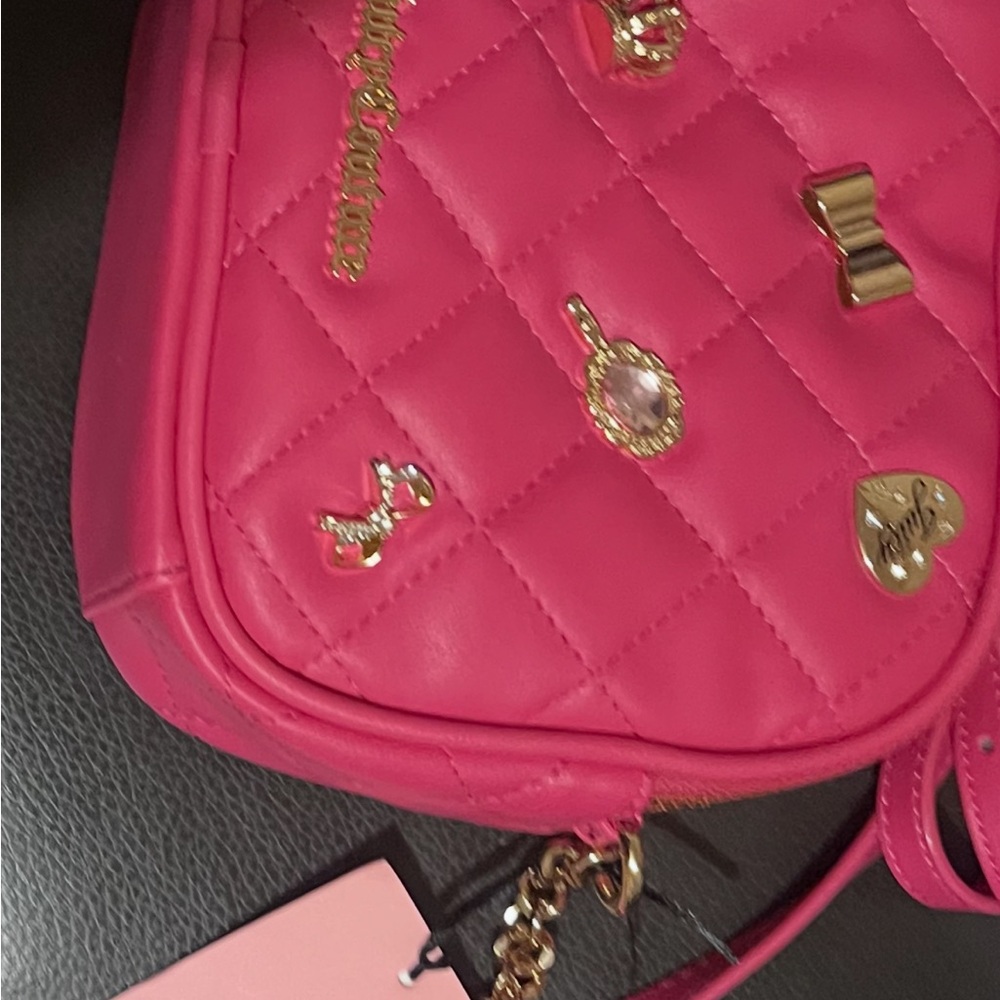 Juicy Couture Fuchsia Quilted Crossbody Bag - Picture 3 of 7